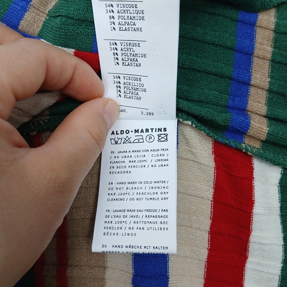 Aldo Martins Multicolor Striped Top - Picture 10 of 11